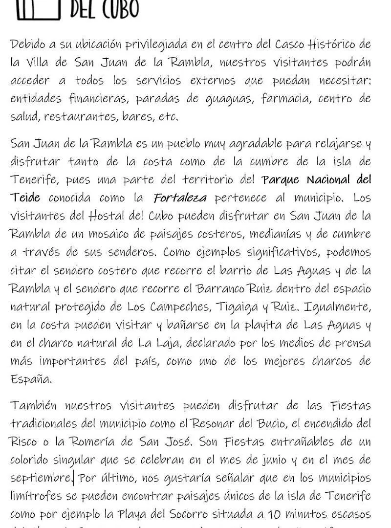 Vandrarhem El Hostal Del Cubo San Juan de la Rambla Spanien